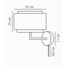 https://design-led.fr/ Takai Applique murale Beige E27 129,95&nbsp;€ 129,95&nbsp;€ 2320421018