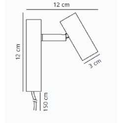 https://design-led.fr/ OMARI applique murale Blanc 3.2W 2700K Ø 3cm 54,90&nbsp;€ 54,90&nbsp;€ 2112231001