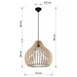 https://design-led.fr/ Lampe suspendue APRILLA bois E27 106,80&nbsp;€ 106,80&nbsp;€ SL.0639