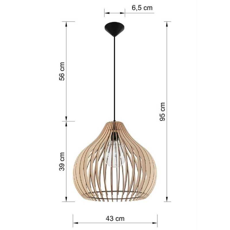 https://design-led.fr/ Lampe suspendue APRILLA bois E27 106,80&nbsp;€ 106,80&nbsp;€ SL.0639