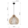 https://design-led.fr/ Lampe suspendue APRILLA bois E27 106,80&nbsp;€ 106,80&nbsp;€ SL.0639