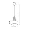 https://design-led.fr/ Lampe pendante CASCO noir/blanc E27 73,80&nbsp;€ 73,80&nbsp;€ SL.0389