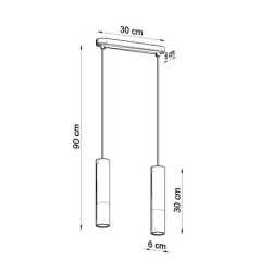 https://design-led.fr/ Lampe pendante PABLO 2 noir 2xGU10 88,80&nbsp;€ 88,80&nbsp;€ SL.0633