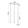 https://design-led.fr/ Lampe suspendue MOZAICA 3L noir/cuivre 3xG9 97,70&nbsp;€ 97,70&nbsp;€ SL.0889