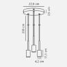 https://design-led.fr/ Paco Suspension Noir 3xE27 64,90&nbsp;€ 64,90&nbsp;€ 2112063003