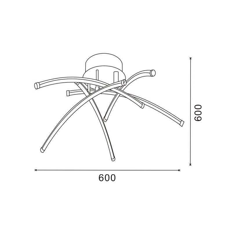https://design-led.fr/ Plafonnier Led Aranha 78W CCT dimmable par télécommande 125,00&nbsp;€ 125,00&nbsp;€ LM8129