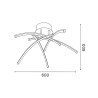 https://design-led.fr/ Plafonnier Led Aranha 78W CCT dimmable par télécommande 125,00&nbsp;€ 125,00&nbsp;€ LM8129