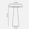 https://design-led.fr/ Arcello Lampe à poser Laiton brunis 2.8W 2700k IP54 rechargeable 109,00&nbsp;€ 109,00&nbsp;€ 2220155061