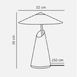 https://design-led.fr/ Taido Lampe à poser Marron E27 199,00&nbsp;€ 199,00&nbsp;€ 2320375018