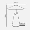 https://design-led.fr/ Taido Lampe à poser Marron E27 199,00&nbsp;€ 199,00&nbsp;€ 2320375018