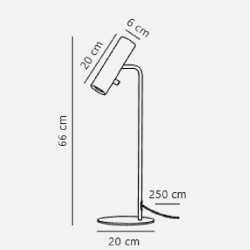 https://design-led.fr/ MIB 6 Lampe à poser Noir GU10, dftp 71655003 149,00&nbsp;€ 149,00&nbsp;€ 71655003