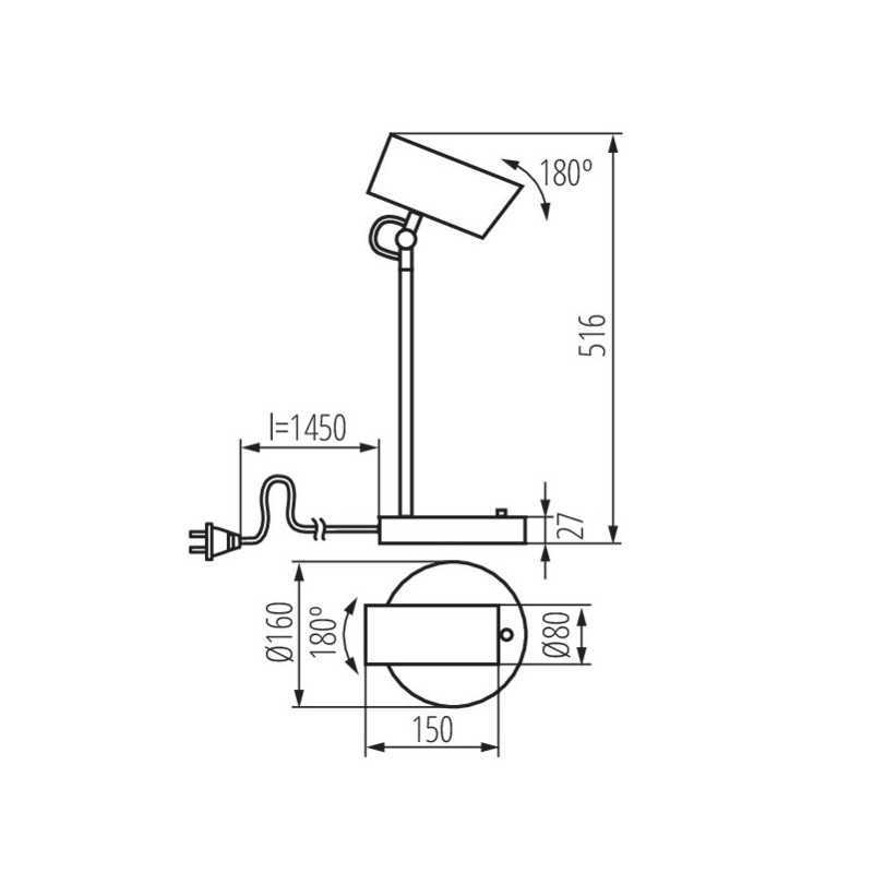 https://design-led.fr/ Lampe de bureau AGZAR Blanc 1xE14 59,20&nbsp;€ 59,20&nbsp;€ 36251