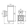 https://design-led.fr/ Applique Murale LART 2xE27 gris anthracite IP54 54,50&nbsp;€ 54,50&nbsp;€ 29833