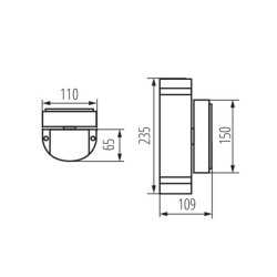 https://design-led.fr/ Applique Murale ZEW 2xGU10 gris IP44 43,10&nbsp;€ 43,10&nbsp;€ 22443