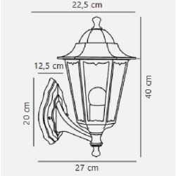 https://design-led.fr/ Cardiff Up Applique murale Noir E27 IP44 29,90&nbsp;€ 29,90&nbsp;€ 74371003