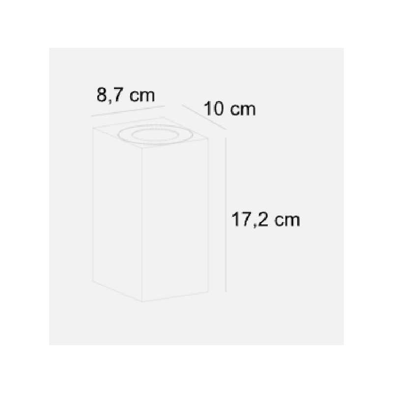 https://design-led.fr/ Canto Maxi Kubi 2 Applique murale Acier galvanisé 2xGU10 IP44 89,90&nbsp;€ 89,90&nbsp;€ 49731031