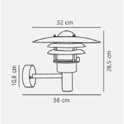 https://design-led.fr/ Lonstrup 32 Applique murale Acier galvanisé E27 IP44 79,90&nbsp;€ 79,90&nbsp;€ 71411031