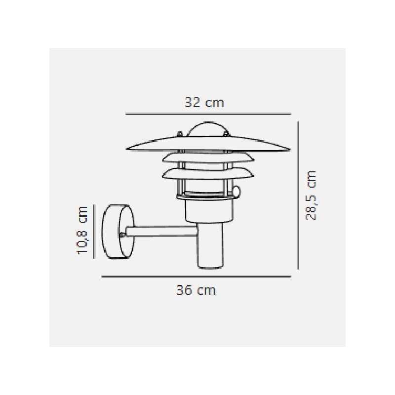 https://design-led.fr/ Lonstrup 32 Applique murale Acier galvanisé E27 IP44 79,90&nbsp;€ 79,90&nbsp;€ 71411031