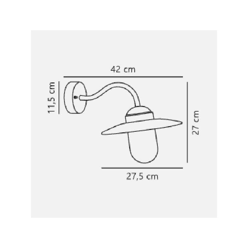 https://design-led.fr/ Luxembourg Applique murale Acier galvanisé E27 IP54 74,90&nbsp;€ 74,90&nbsp;€ 22671031