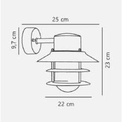 https://design-led.fr/ Blokhus Down Applique murale Acier galvanisé E27 IP54 74,90&nbsp;€ 74,90&nbsp;€ 25051031