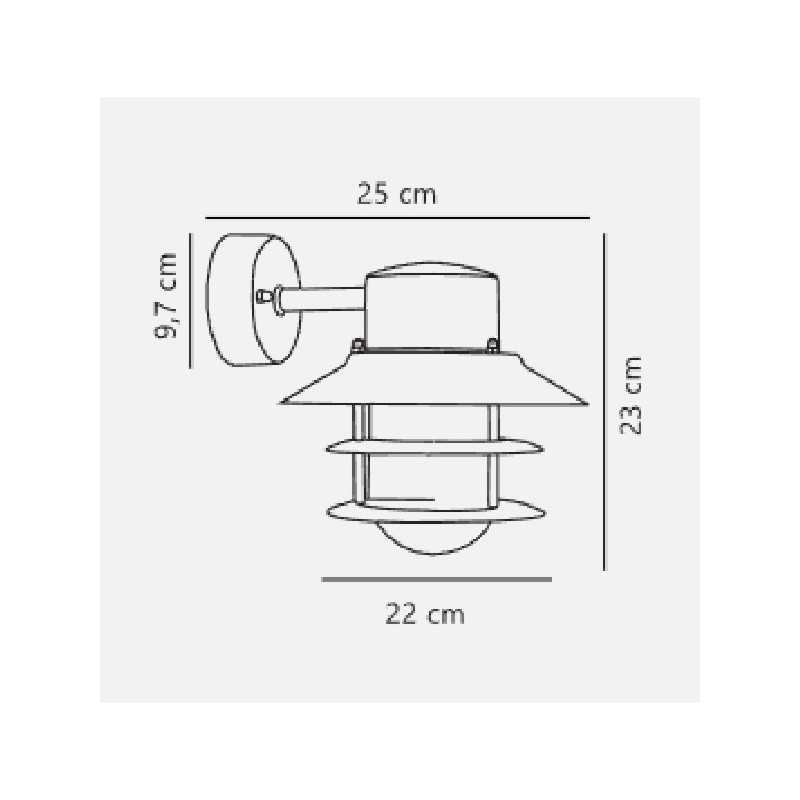 https://design-led.fr/ Blokhus Down Applique murale Acier galvanisé E27 IP54 74,90&nbsp;€ 74,90&nbsp;€ 25051031