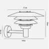 https://design-led.fr/ Veno Applique murale Cuivre E27 IP54 399,90&nbsp;€ 399,90&nbsp;€ 10600625