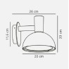 https://design-led.fr/ Arki 20 Applique murale Noir E27 IP54 164,90&nbsp;€ 164,90&nbsp;€ 75181003