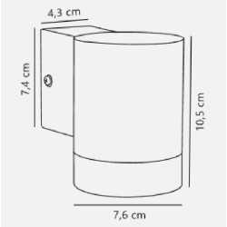 https://design-led.fr/ Tin Maxi Applique murale Acier galvanisé 1 x GU10 IP54 44,90&nbsp;€ 44,90&nbsp;€ 21509931