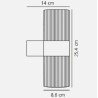 https://design-led.fr/ Kyklop Ripple Applique Murale 2 X GU10 Noir IP54 59,90&nbsp;€ 59,90&nbsp;€ 2318051003