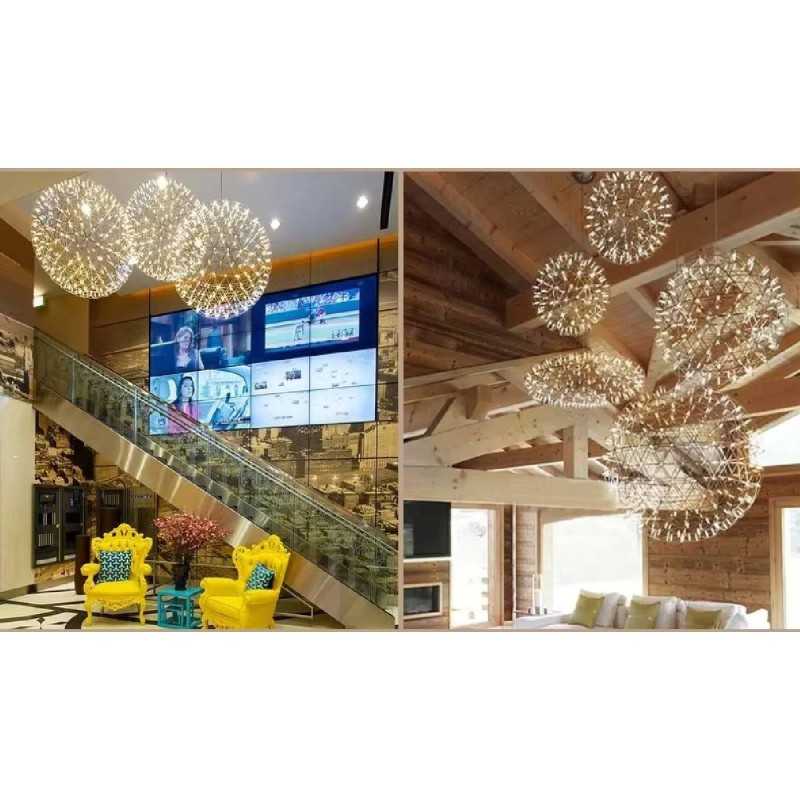 https://design-led.fr/ Lampe Suspendue LED Gloria argenté 28w Ø50 cm 92 leds CCT dimmable 290,00&nbsp;€ 290,00&nbsp;€ A2607