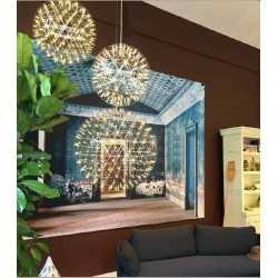https://design-led.fr/ Lampe Suspendue LED Gloria argenté 28w Ø50 cm 92 leds CCT dimmable 290,00&nbsp;€ 290,00&nbsp;€ A2607