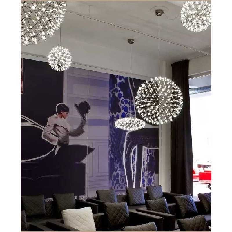 https://design-led.fr/ Lampe Suspendue LED Gloria argenté 28w Ø50 cm 92 leds CCT dimmable 290,00&nbsp;€ 290,00&nbsp;€ A2607