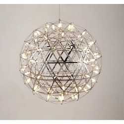 https://design-led.fr/ Lampe Suspendue LED Gloria argenté 28w Ø50 cm 92 leds CCT dimmable 290,00&nbsp;€ 290,00&nbsp;€ A2607