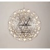 https://design-led.fr/ Lampe Suspendue LED Gloria argenté 28w Ø50 cm 92 leds CCT dimmable 290,00&nbsp;€ 290,00&nbsp;€ A2607