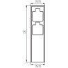https://design-led.fr/ Poteau de jardin avec prises de courant 230 V DASTO 23 cm 45,20&nbsp;€ 45,20&nbsp;€ 36585
