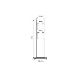 https://design-led.fr/ Poteau de jardin avec prises de courant 230 V NASTO 25 cm 44,30&nbsp;€ 44,30&nbsp;€ 36586
