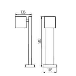https://design-led.fr/ Luminaire extérieur avec source remplaçable 1 x GU10 GORI 50cm 54,80&nbsp;€ 54,80&nbsp;€ 29002