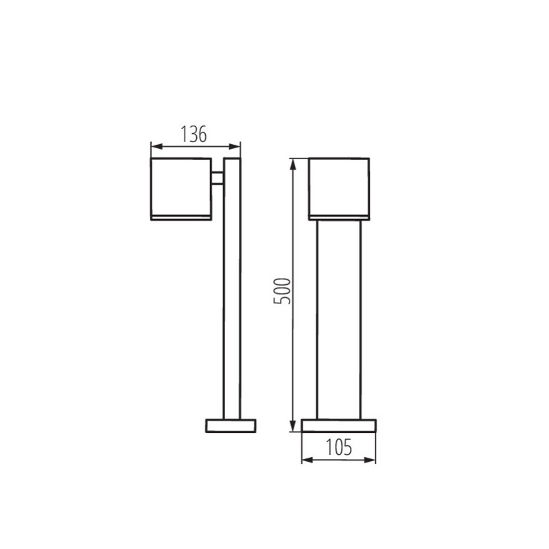 https://design-led.fr/ Luminaire extérieur avec source remplaçable 1 x GU10 GORI 50cm 54,80&nbsp;€ 54,80&nbsp;€ 29002