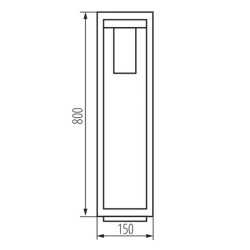 https://design-led.fr/ Luminaire extérieur avec source remplaçable 1 x E27 VIMO 80cm brun 93,00&nbsp;€ 93,00&nbsp;€ 34989