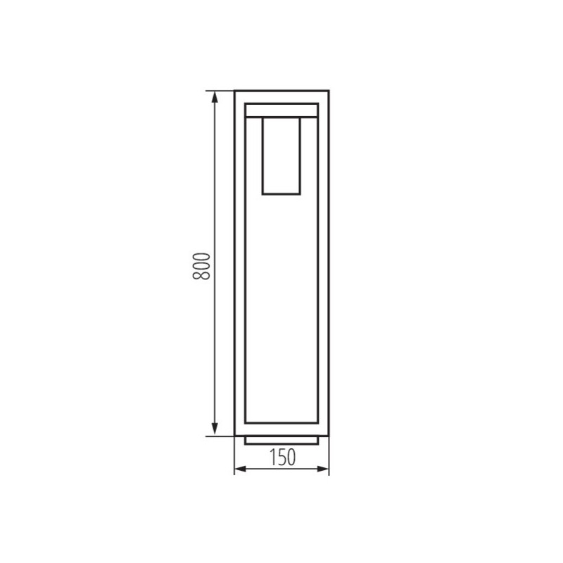 https://design-led.fr/ Luminaire extérieur avec source remplaçable 1 x E27 VIMO 80cm brun 93,00&nbsp;€ 93,00&nbsp;€ 34989