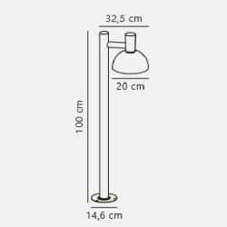https://design-led.fr/ Arki 100 Potelet Acier galvanisé E27 IP54 199,90&nbsp;€ 199,90&nbsp;€ 2118108031