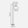 https://design-led.fr/ Arki 100 Potelet Acier galvanisé E27 IP54 199,90&nbsp;€ 199,90&nbsp;€ 2118108031