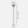https://design-led.fr/ Vejers 2M Potelet Acier galvanisé E27 IP54 349,90&nbsp;€ 349,90&nbsp;€ 25168031