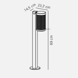 https://design-led.fr/ Coupar Potelet Noir E27 IP54 79,90&nbsp;€ 79,90&nbsp;€ 2218088003