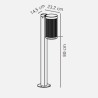 https://design-led.fr/ Coupar Potelet Noir E27 IP54 79,90&nbsp;€ 79,90&nbsp;€ 2218088003