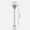 https://design-led.fr/ Agger Potelet Acier galvanisé E27 IP54 94,90&nbsp;€ 94,90&nbsp;€ 74528031