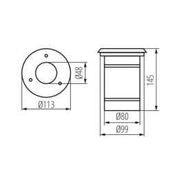 https://design-led.fr/ Luminaire encastré de sol BERG DL-10O GU10 43,10&nbsp;€ 43,10&nbsp;€ 7172