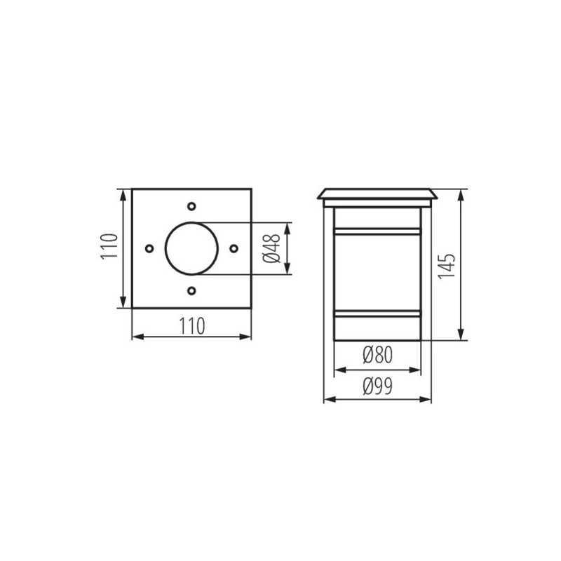 https://design-led.fr/ Luminaire encastré de sol BERG DL-10L GU10 43,10&nbsp;€ 43,10&nbsp;€ 7173