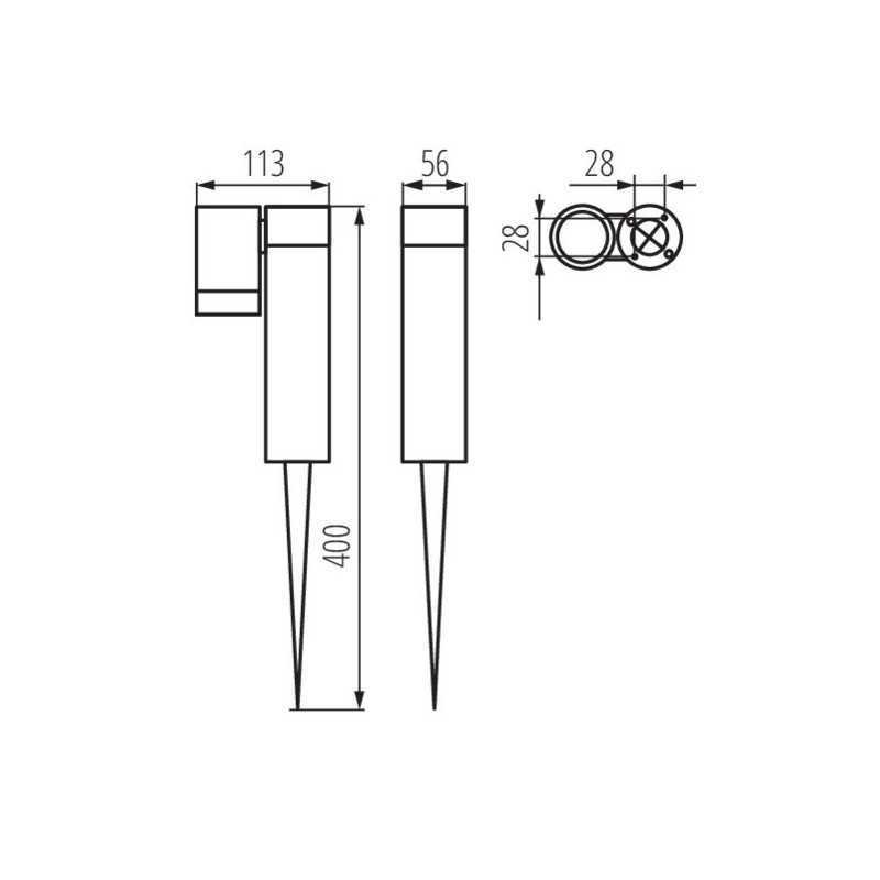 https://design-led.fr/ Projecteur Piquet USTI SP GU10 IP54 49,90&nbsp;€ 49,90&nbsp;€ 36561