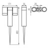 https://design-led.fr/ Projecteur Piquet USTI SP 2xGU10 IP54 58,00&nbsp;€ 58,00&nbsp;€ 36560